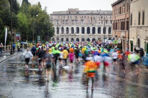 Marathon, Rome, Italy, Track, Path, City, Street